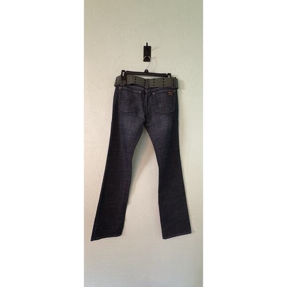 Joe's Women’s 26x34 Bootcut Dark Distressed Denim Blue Jeans $137 New - Picture 4 of 5